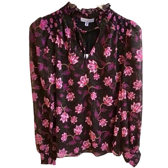 Maison d’ Amelie Paris Floral Printed Blouse (NWT) (Size: Small) - Picture 3 of 6